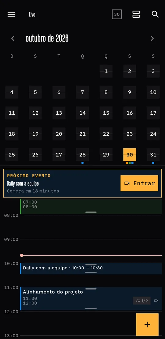 Completa: Horários e selos em cada evento.